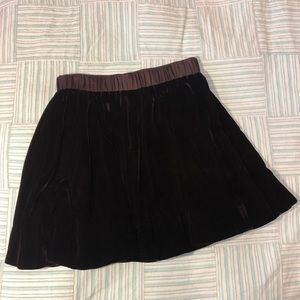 OdilleCrushed velvet fully lined skirt-medium